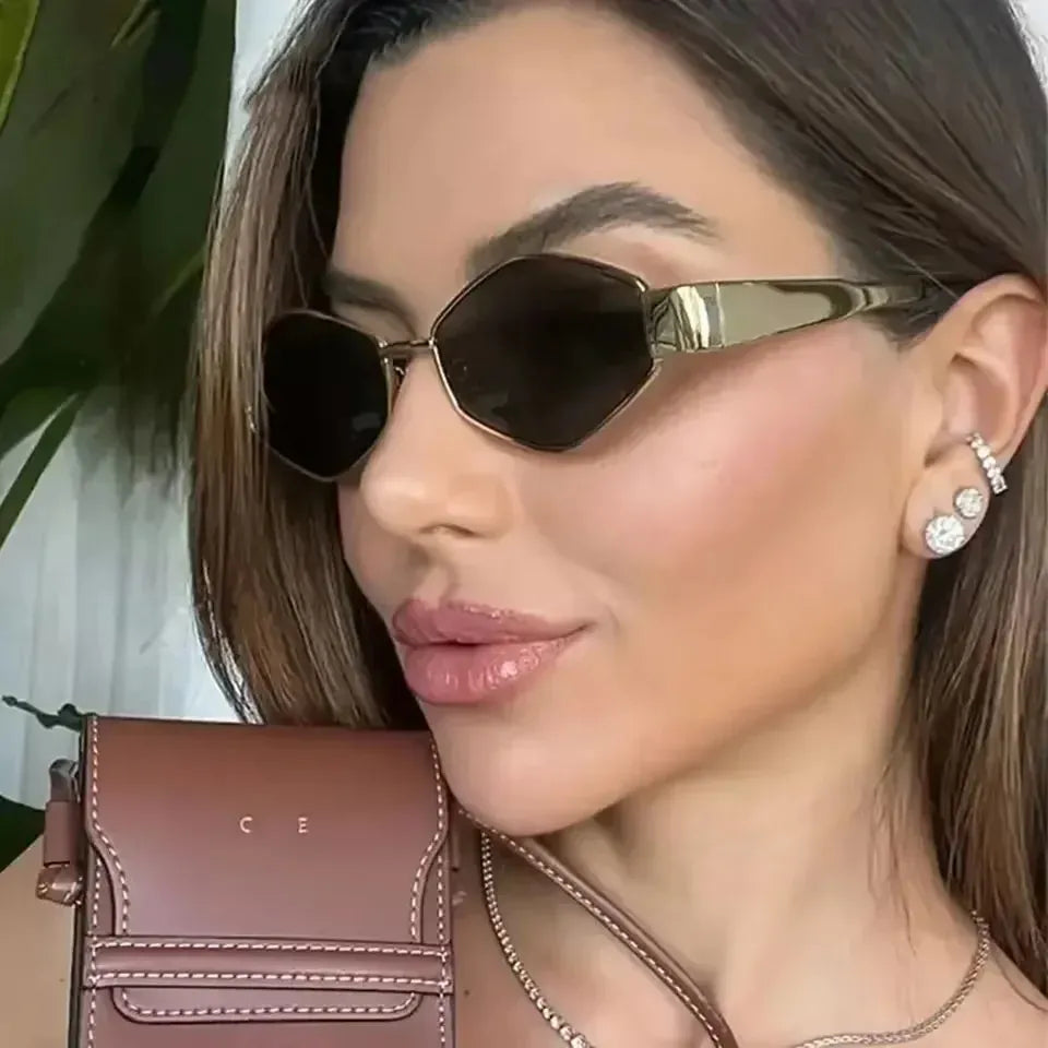 Trendy Hexagon Sunglasses