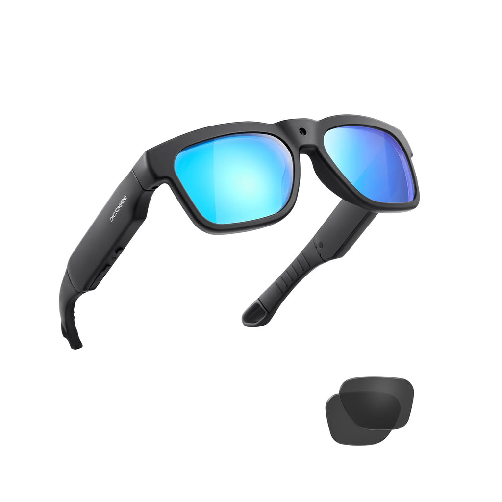 OhO sunshine 256GB WiFi Camera GlassesStreaming Video-only & Photos from Glasses to App with Ultra Full HD Camera and UV400 Sunglasses Lens for Outdoor Sport